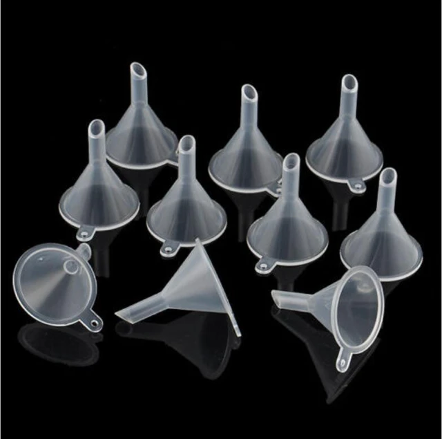 Main image of US 10~30pcs Small Plastic Perfume Diffuser Bottle Mini Liquid Oil Funnels Lab