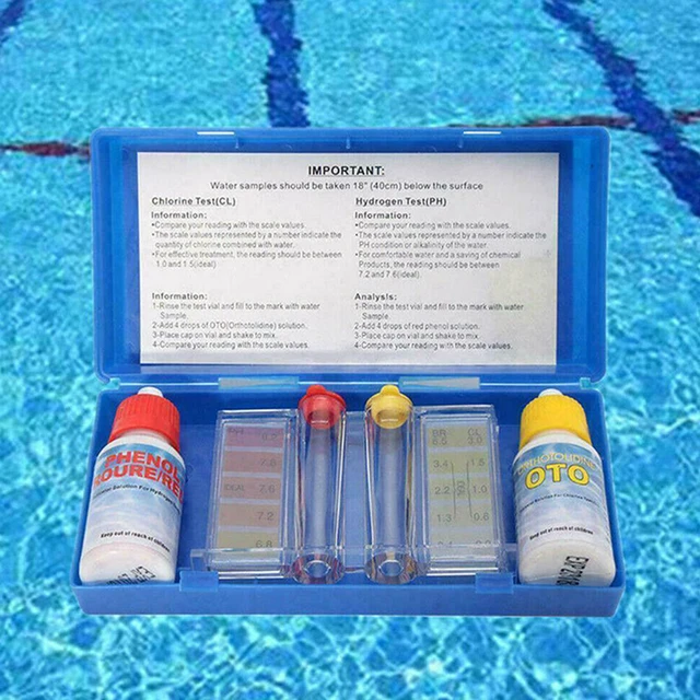 Alt view image 3 of 5 - US 1 Pack Essential Ph & Chlorine Levels Swimming Pool Spa Water Test Kit