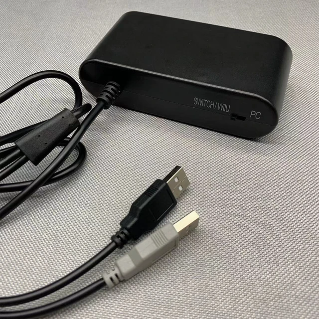 Alt view image 3 of 4 - US GameCube Controller Adapter 4 Port For Nintendo Switch Wii U PC USB NEW TURBO