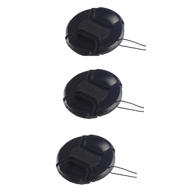 Alt view image 4 of 4 - US 3-6 Pcs 58mm Front Lens Cap Cover with Cap Keeper For Canon, Nikon, Others
