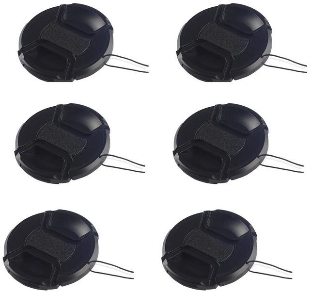 Main image of US 3-6 Pcs 58mm Front Lens Cap Cover with Cap Keeper For Canon, Nikon, Others