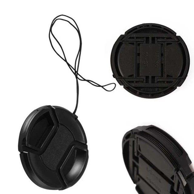 Alt view image 3 of 4 - US 3-6 Pcs 58mm Front Lens Cap Cover with Cap Keeper For Canon, Nikon, Others
