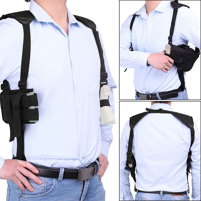 Alt view image 3 of 5 - US Tactical Underarm Shoulder Gun Holster for Pistol Adjustable Concealed Carry