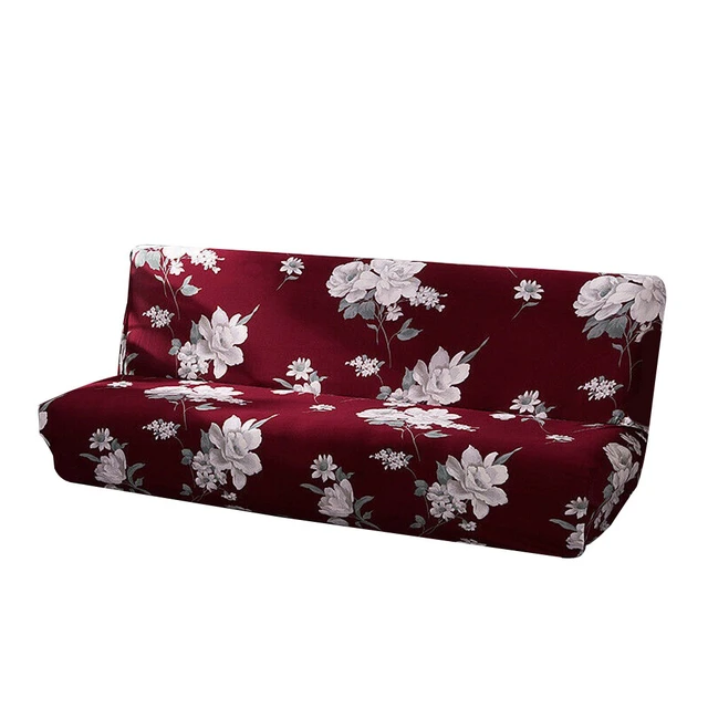 Alt view image 4 of 5 - Futon Slipcover Armless Sofa Cover Stretch Sofa Bed Slipcover Protector Elastic BM-4-a shafachuangzhao qianhuixian
