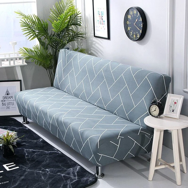 Main image of Futon Slipcover Armless Sofa Cover Stretch Sofa Bed Slipcover Protector Elastic BM-4-a shafachuangzhao qianhuixian