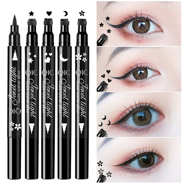 Alt view image 4 of 5 - US Winged Eyeliner Stamp Waterproof Long Lasting Liquid Eye Pen Makeup Tool Kit BM-4-btuanyinzhangyanxianbi yueliang