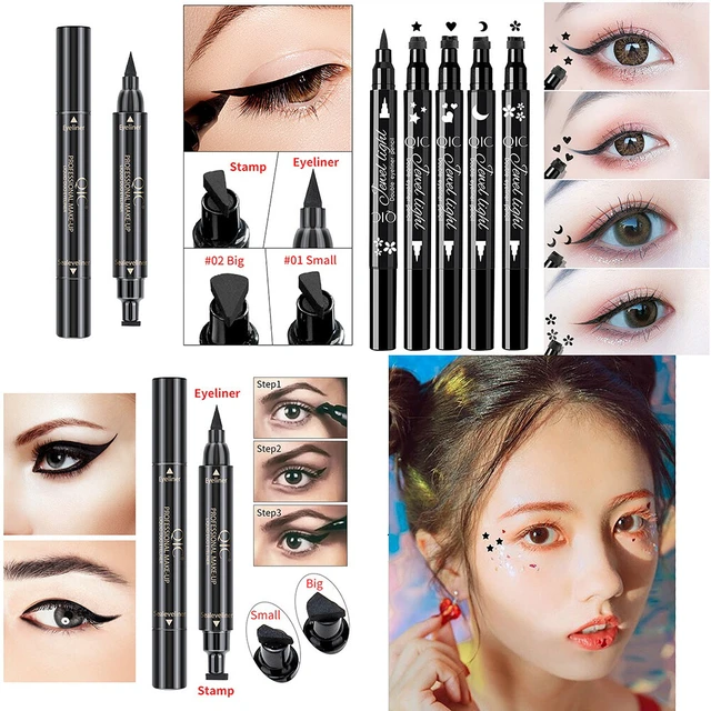 Alt view image 2 of 5 - US Winged Eyeliner Stamp Waterproof Long Lasting Liquid Eye Pen Makeup Tool Kit BM-4-btuanyinzhangyanxianbi yueliang