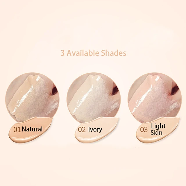 Alt view image 6 of 7 - US Liquid Foundation Waterproof Cosmetics Concealer BB Cream Natural Looking BN-1-a BBshuang ziranse 1ge