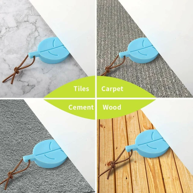 Alt view image 4 of 5 - US 4Pc Door Stopper Wedge Finger Protector Rubber Secure Decorative Door Stops