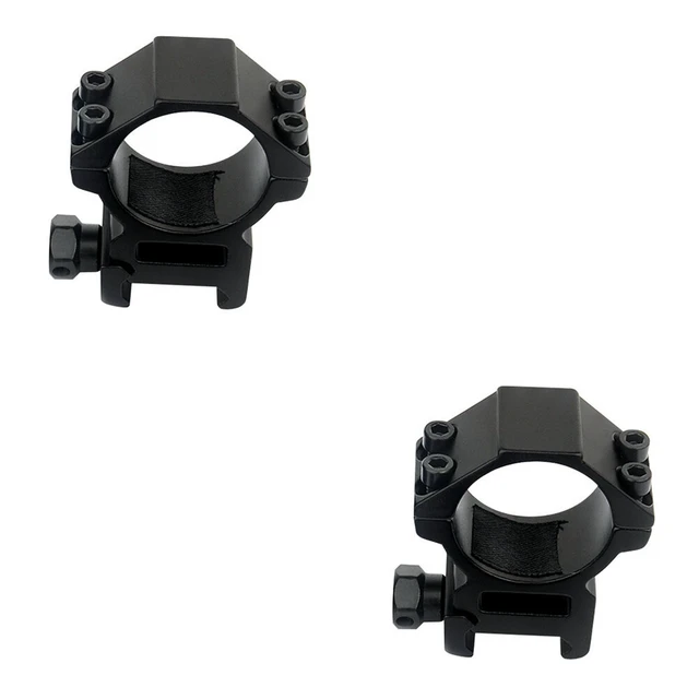 Alt view image 2 of 3 - US 1'' inch Middle Profile Scope Rings for Picatinny Weaver Mount Heavy Duty