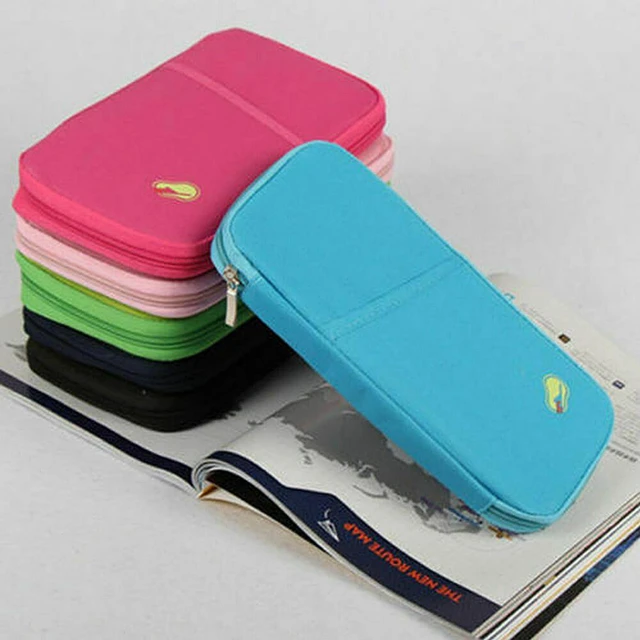 Alt view image 4 of 5 - US 1 Pcs Travel Wallet Passport Holder Accessories Document Organizer Bag Case