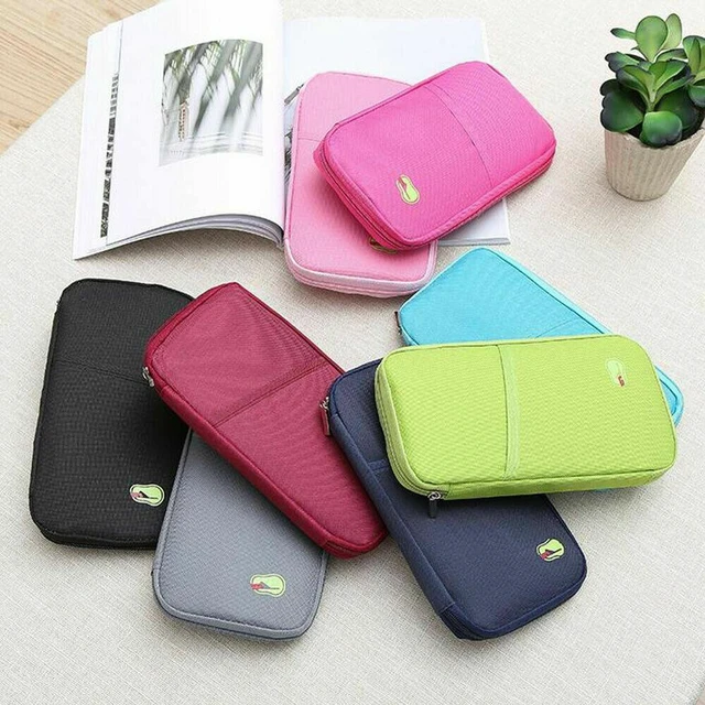 Alt view image 2 of 5 - US 1 Pcs Travel Wallet Passport Holder Accessories Document Organizer Bag Case