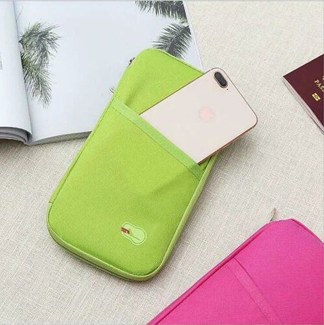 Alt view image 3 of 5 - US 1 Pcs Travel Wallet Passport Holder Accessories Document Organizer Bag Case