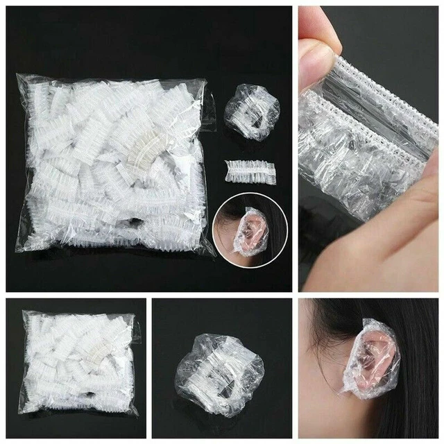 Alt view image 5 of 5 - US 100pcs One-time Bath Shower Salon Waterproof Ear Protector Caps