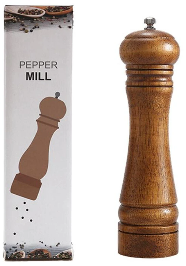 Main image of US 1 Pc Kitchen Tools Cooking Pepper Grinder Hand Movement Wood Pepper Mill