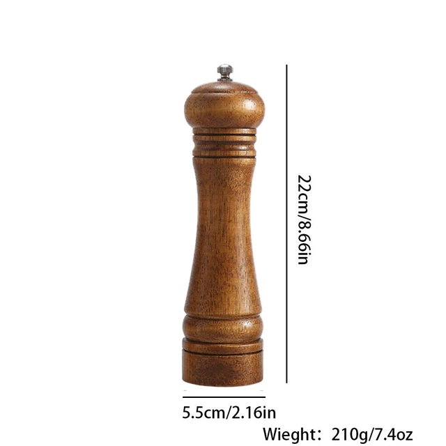 Alt view image 2 of 3 - US 1 Pc Kitchen Tools Cooking Pepper Grinder Hand Movement Wood Pepper Mill