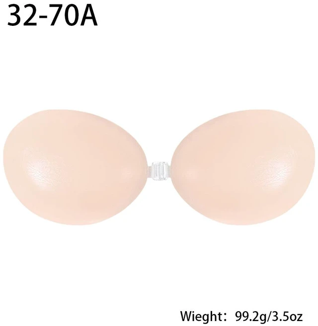 Alt view image 2 of 3 - US 1 Pack Silicone Self-Adhesive Stick On Gel Push Up Strapless Invisible Bras