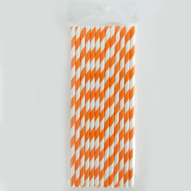 Main image of US 100~200 Bulk Packed Paper Straws Pattern Color -Biodegradable FDA Approved BR-1-a huawenxiguan100zhizhuang chengse