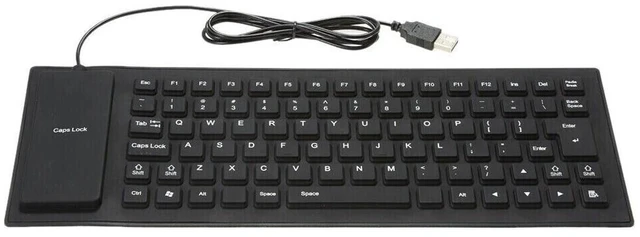 Main image of US 1 Pc Waterproof Silicone Keyboard Foldable Flexible USB Dustproof Full Size