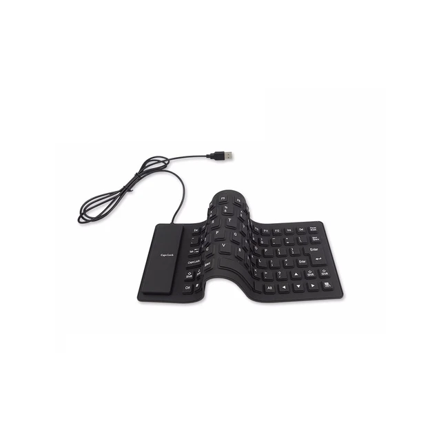 Alt view image 2 of 3 - US 1 Pc Waterproof Silicone Keyboard Foldable Flexible USB Dustproof Full Size