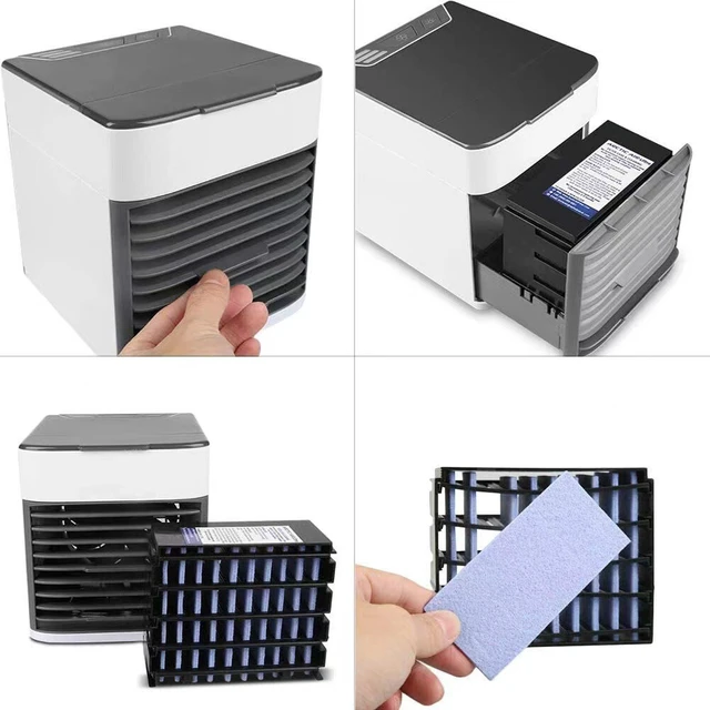 Alt view image 3 of 3 - US 1 Pack Air Cooler Fan Conditioner Personal Cooling Bedroom Portable Mini AC