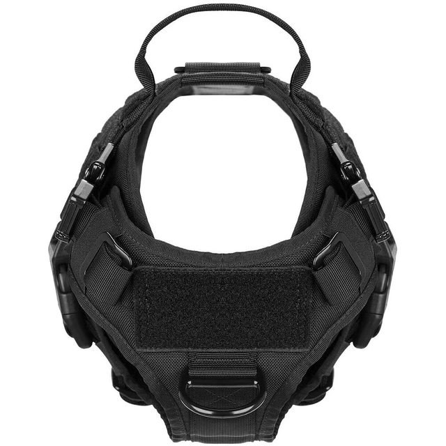 Alt view image 3 of 3 - US Tactical Police K9 Training Dog Harness Military Adjustable Nylon Vest Leash
