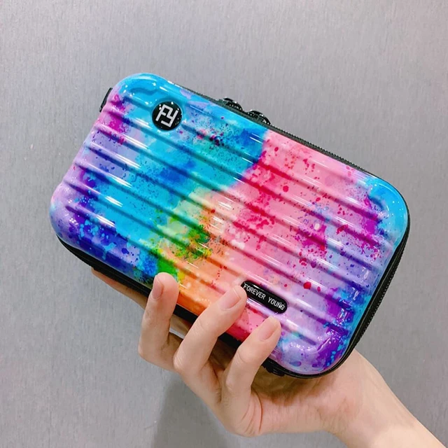 Main image of US Women Suitcase Box Shape Crossbody Shoulder Bag Letter Band Travel Carrying BS-4-a xinglidanjianbao wucai