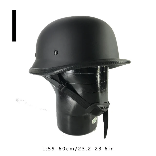 Alt view image 3 of 3 - US German Style Novelty Shorty Helmet Motorcycle Half Helmet S/M/L Half Cap