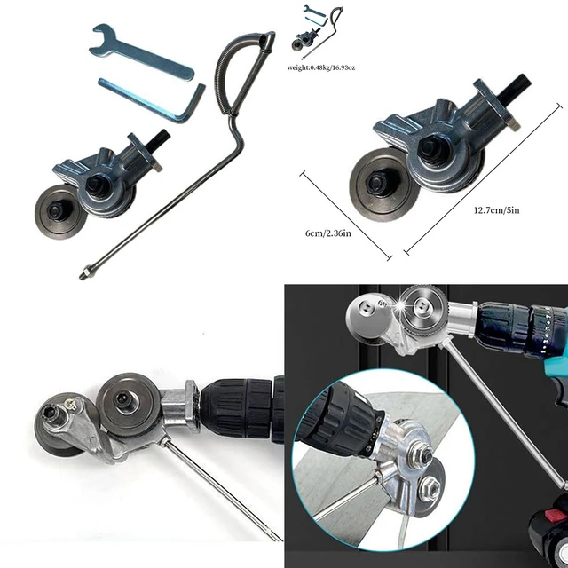 Alt view image 4 of 4 - US Electric Drill Plate Cutter Sheet Metal Nibbler Precise Cutting Safe Durable