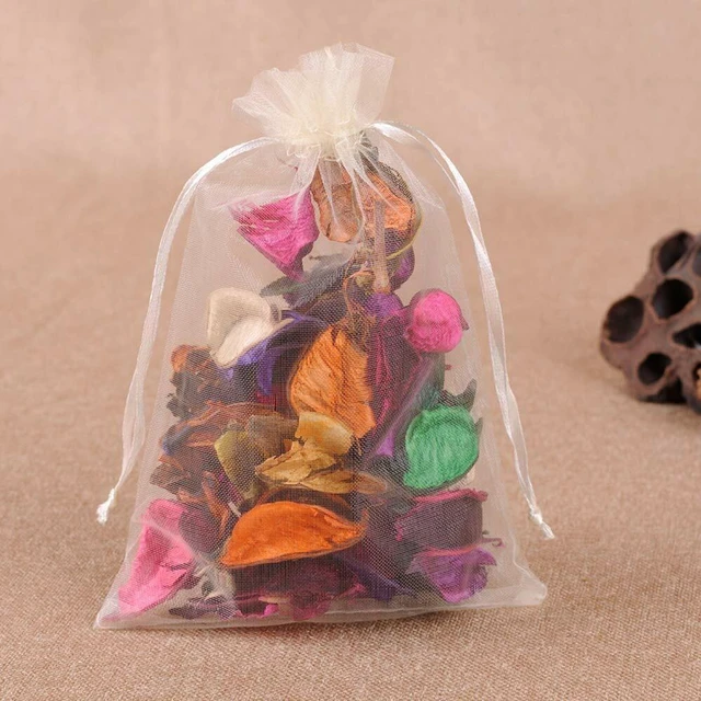 Alt view image 5 of 5 - US 50 Sheer Coralline Organza Favor Gift Bags Jewelry Pouches Wedding Party