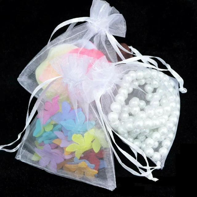 Alt view image 2 of 5 - US 50 Sheer Coralline Organza Favor Gift Bags Jewelry Pouches Wedding Party