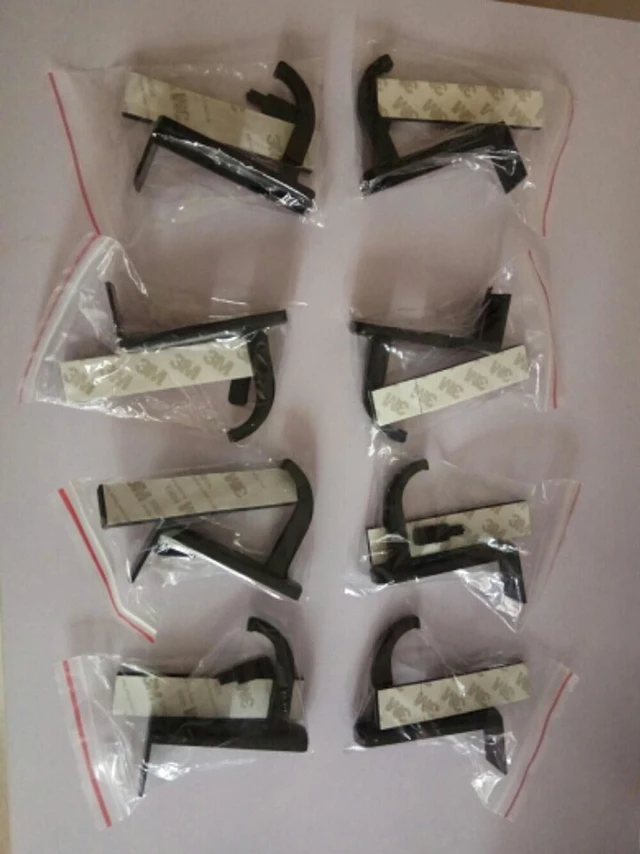 Alt view image 4 of 5 - 4 Pack Plastic Headphone Holder Earphone Headset Hanger Rack Stand Hook Computer