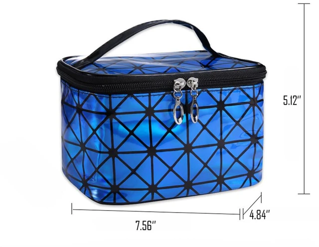 Alt view image 2 of 5 - US Holographic Portable Travel Cosmetic Makeup Bag PU Handy Toiletry Waterproof