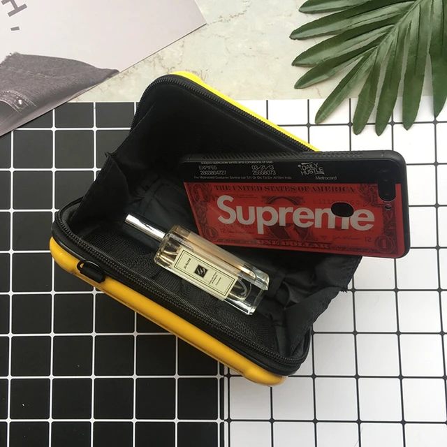 Alt view image 4 of 5 - US Women Suitcase Box Shape Crossbody Shoulder Bag Letter Band Travel Carrying BS-4-a xinglidanjianbao zise BS-4-a xinglidanjianbao huangse
