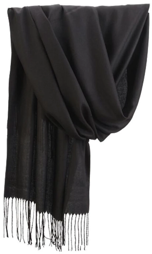 Main image of US Oversize Cashmere Scotland Wool Shawl Wrap Solid Blanket Scarf 78.7x27.5''