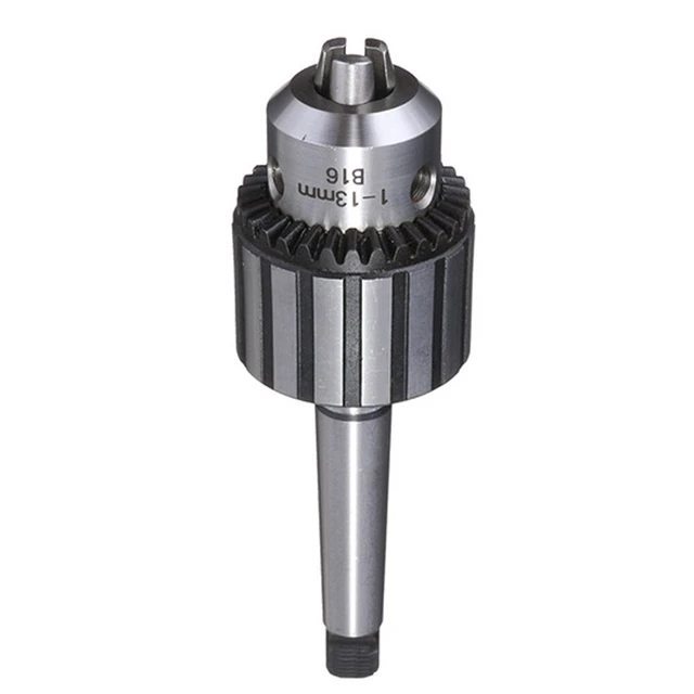 Alt view image 3 of 3 - US Woodworking 1/2 Inch Diameter Drill Chuck with 2 Morse Taper Mount Mini Metal