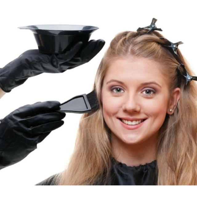 Alt view image 4 of 5 - US 4/12/22 Pcs Hair Dye Coloring Brush Comb Set Mixing Bowl Salon Tint Tool Kit
