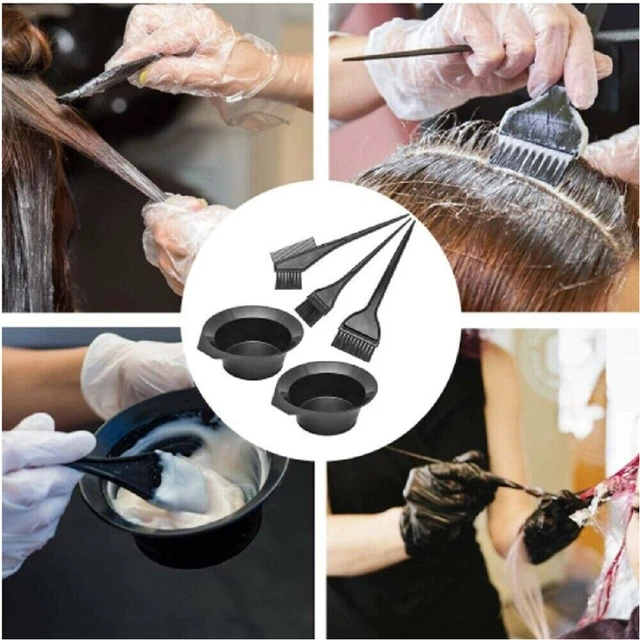 Alt view image 5 of 5 - US 4/12/22 Pcs Hair Dye Coloring Brush Comb Set Mixing Bowl Salon Tint Tool Kit
