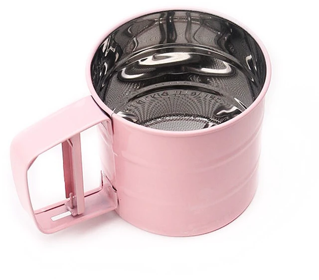 Main image of US Stainless Steel Mesh Flour Icing Sugar Sifter Sieve Strainer Cup Baking Tool