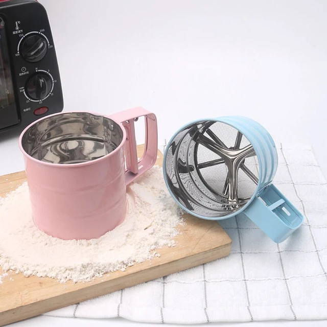 Alt view image 4 of 5 - US Stainless Steel Mesh Flour Icing Sugar Sifter Sieve Strainer Cup Baking Tool