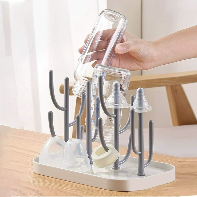 Alt view image 3 of 5 - US Baby Bottle Drying Rack Portable Bottle Dryer Holder Nipples Cups Pump Parts CE-3-axianrenzhangliganjia mise