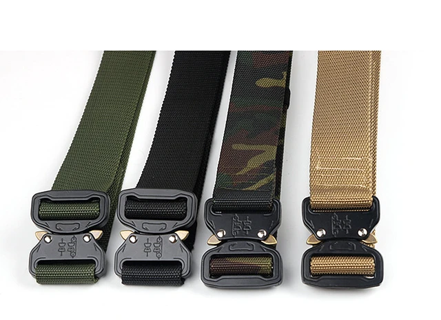 Alt view image 4 of 5 - US Casual Military Tactical Belt Mens Army Combat Waistband Rescue Rigger Belts CF-4-byaodai3.8x125cm kafeise
