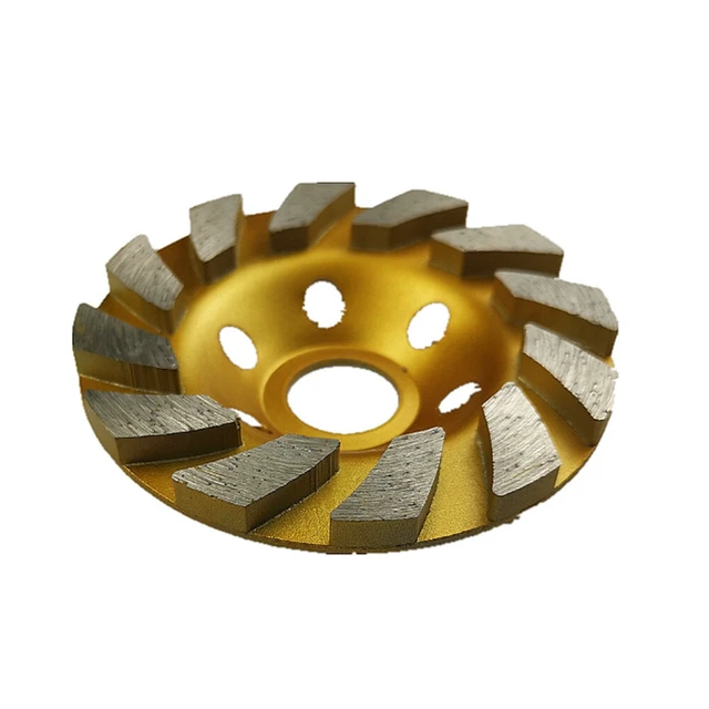 Alt view image 3 of 3 - US 2 Pc 4" inch Diamond Segment Grinding Wheel Disc Grinder Cup Concrete Cut
