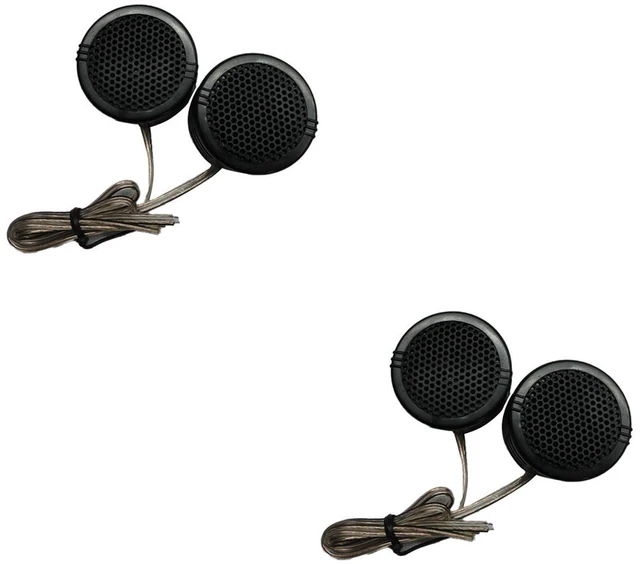 Main image of US 2 Pack 600W Super High Frequency Mini Car Dome Tweeters Built-In Crossovers