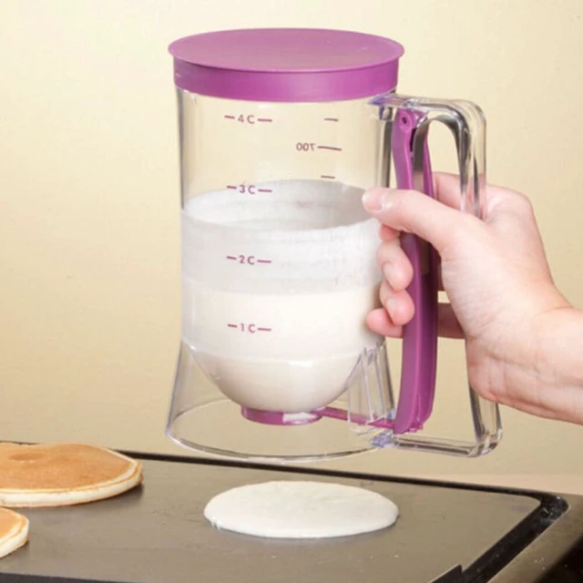 Alt view image 3 of 3 - US 1Pc Pancake Batter Dispenser Cupcake Measuring Baking Kitchen Mix Tool900ml