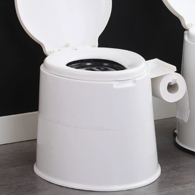 Alt view image 2 of 4 - US 5L Portable Outdoor Indoor Travel Camping Bucket Toilet Vehicle Potty Commode