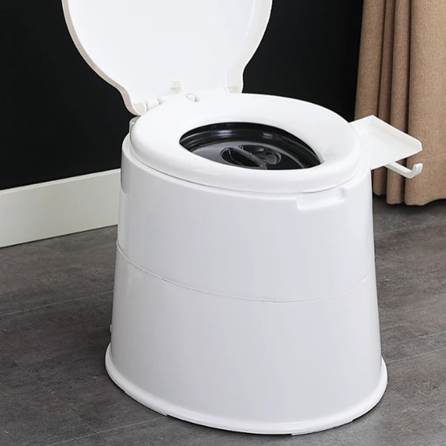 Alt view image 3 of 4 - US 5L Portable Outdoor Indoor Travel Camping Bucket Toilet Vehicle Potty Commode