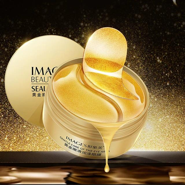 Alt view image 2 of 5 - US 60Pcs Gold/Black Pearl/Seaweed Hydrogel Eye Patch Mask Gel Under Eye Pads CO-1-ayanmo huangjin1he