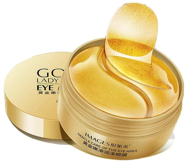 Main image of US 60Pcs Gold/Black Pearl/Seaweed Hydrogel Eye Patch Mask Gel Under Eye Pads CO-1-ayanmo huangjin1he