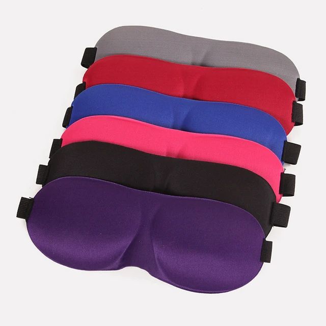 Alt view image 3 of 3 - 2 Pack Travel 3D Eye Mask Sleep Soft Padded Shade Cover Rest Relax Blindfold lanse